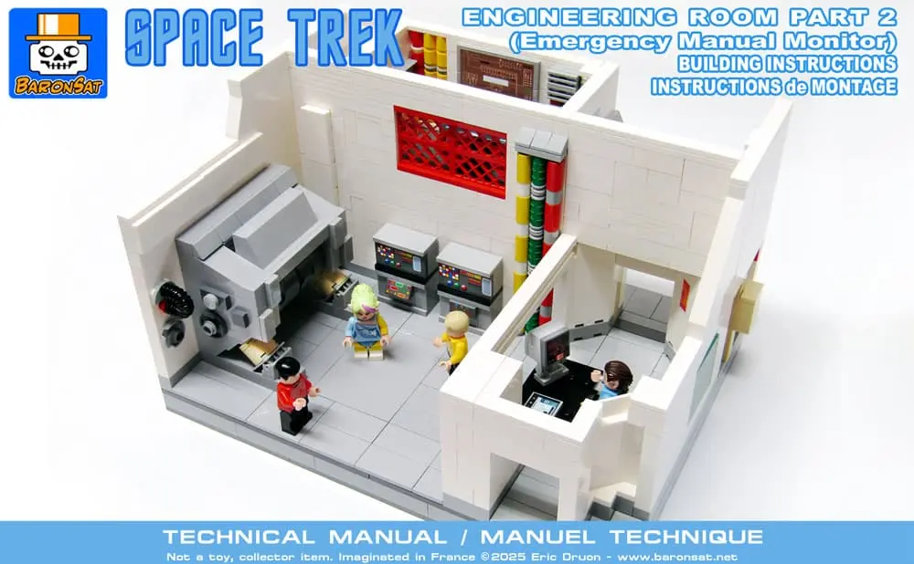 Lego moc Star Trek engineering room 2 instructions